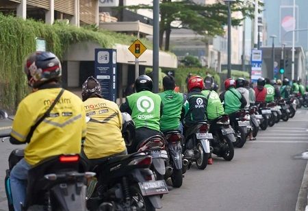 Jakarta Ride-Hailing Drivers Protest Over App Commissions