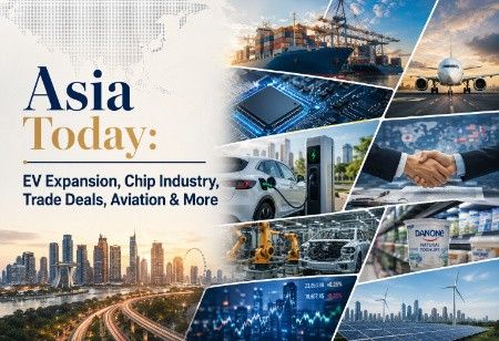  Asia Today: EV Expansion, Chip Industry, Trade Deals, Aviation & More