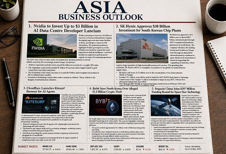  Asia Today: AI Investments, Chip Deals, Crypto, Space & More