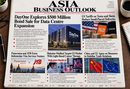  Asia Today: Data Centres, Trade, Travel, Cancer Therapy and E-Commerce