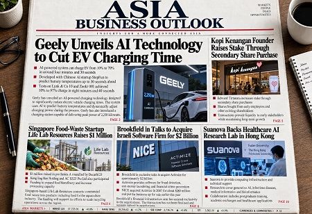  Asia Today: AI, EVs, FoodTech, Healthcare & Investment Deals