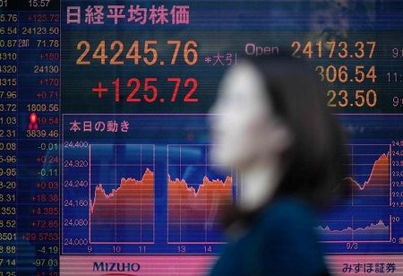  Nikkei Tops 43,000 for First Time on US Rate-Cut Hopes