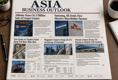  Asia Today: Alibaba Deal, AI Chip Demand, Yen Gains, Exports & More