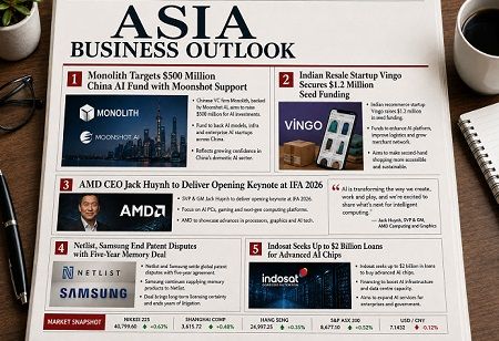 Asia Today: AI Funding, Chip Deals, Startup Growth & Infrastructure