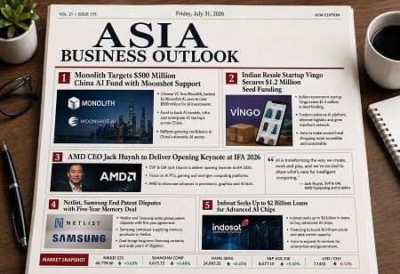  Asia Today: AI Funding, Chip Deals, Startup Growth & Infrastructure